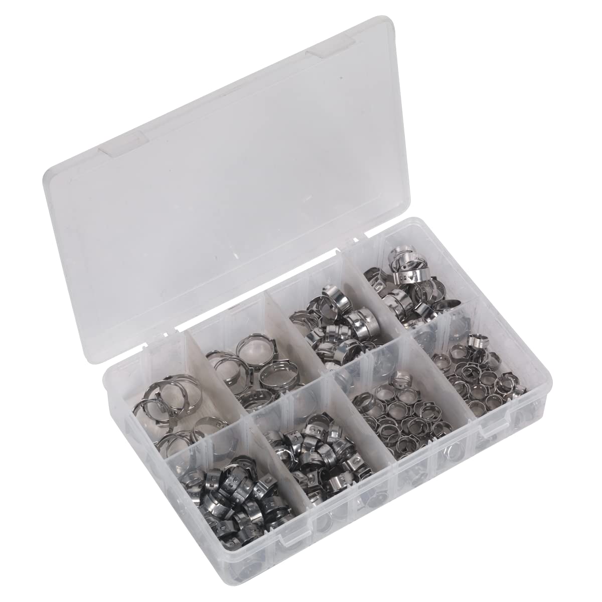 Sealey O-Clip Single Ear Assortment 160Pc Stainless Steel