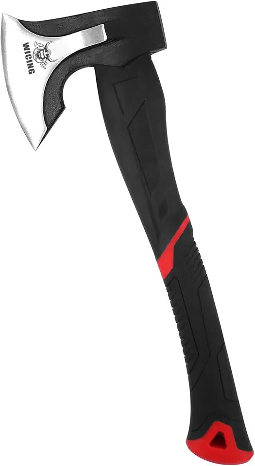 Machado De 15 Polegadas Para Gravetos De Pequeno A Médio Porte, Machado De Rachar, Aço De Alto Manganês 1065 E Cabo Ergonômico De Fibra De Vidro, 2,3 Libras