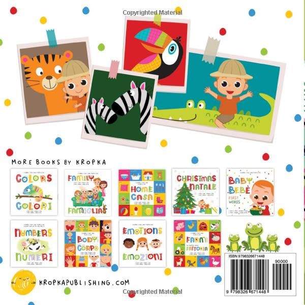 Learn Italian for Kids Jungle Animals Animali della Giungla Italian - English Italiano - Inglese: My first bilingual language learning book for toddlers and children beginners - Image 2