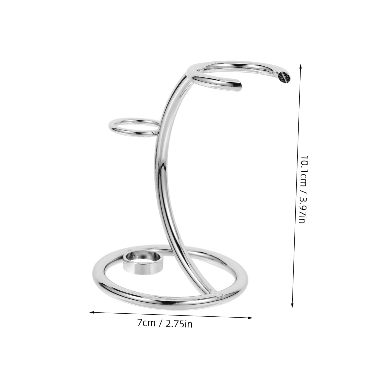 FRCOLOR 3pezzi Supporto Per Rasoio Acciaio Inossidabile Con Base Antiscivolo Porta Rasoio e Spazzola Per Della Barba Design Elegante e Funzionale Per Bagno e Accessori Da Barba