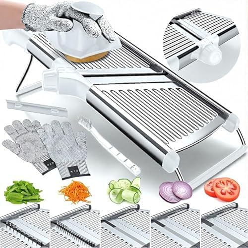 Gramercy Adjustable Mandoline Food Slicer, Mandoline Slicer ...