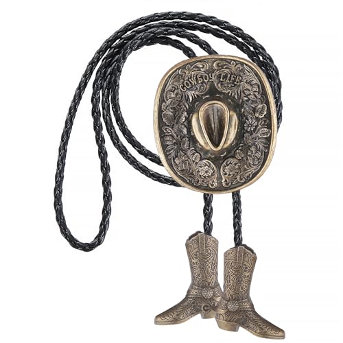Image of Jeilwiy Bolo Tie for Men, Western Bolero Tie Cowboy Ties Native American Cowgirl Bolo Tie Accessories for Men Women