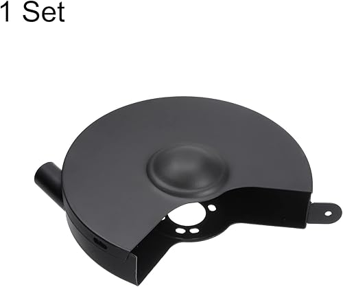 Miniatura 3 de HARFINGTON Cubierta interior y exterior de rueda para amoladora de banco, cubierta de protección izquierda de 9.84 pulgadas, de acero al carbono,