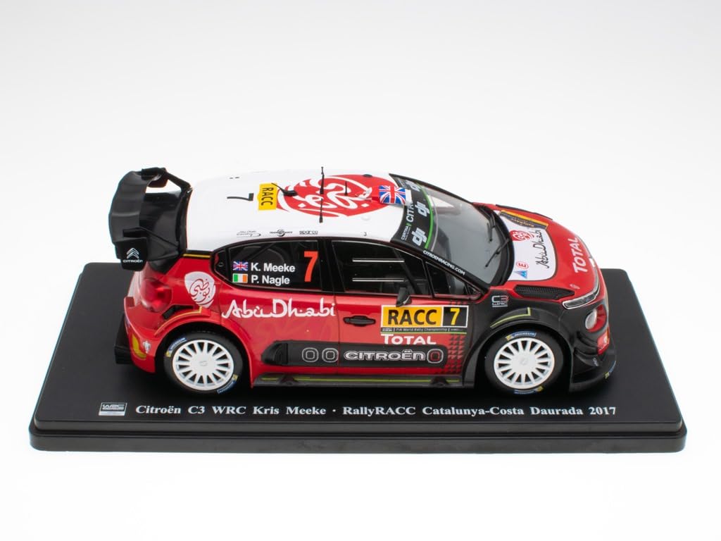 OPO 10 - 1/24 scale model car compatible with Citroen C3 WRC - Kris Meeke - Rally RACC Catalunya-Costa Daurada 2017 - WRC002