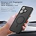 Kukoufey Compatible with Xiaomi Poco M6 4G Case Cover,Compatible with MagSafe,Compatible with Xiaomi Redmi 13 4G/5G Built-in Magnetic Anti-Shock Cell Phone Case Black