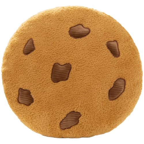 Lcpucc Soft Chocolate Cookie Floor Pillow Seat Cushion for Home Office Chair Pad Yoga Mat Alternative Tatami Cushion with Plush Fabric