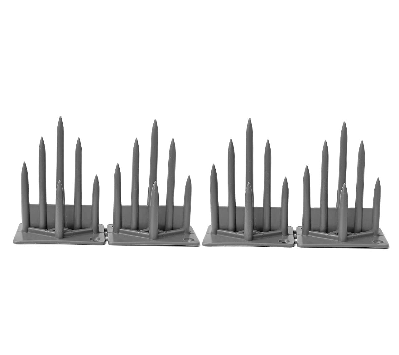 Sealplus Bird Control Spikes, Bird Spikes, Pigeon Spikes, Ploy Carbonate Spikes - Grey | Covers Running Feet x (25)