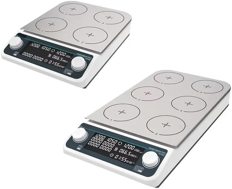 Multiple Magnetic Stirrer Hot Plate Digital Laboratory Mixer Heating Four-station Six-Position(MMS-4PRO)