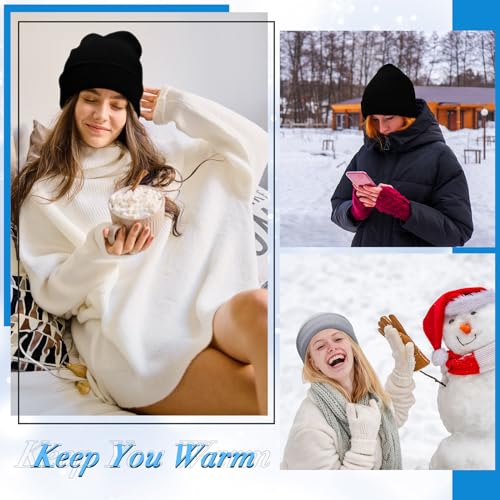 Image of Xtinmee 100 Pack Kids Winter Knit Beanie Hats Bulk Warm Cold Weather Hats for Girls Boys Children Outdoor Homeless Charity