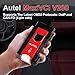 Autel MaxiVCI VCI200 OBDII Connector, Bluetooth Vehicle Communication Interface Comprehensive Diagnosis DoIP CAN FD Work with BT508 BT608 BT609 ITS600 KM100 MS906Pro MS906Pro-TS MK906SPRO MK906 Pro-TS