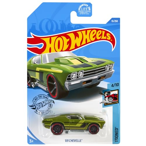 Hot Wheels 2020 Tooned '69 Chevelle, 15/250 Verde miniatura 4