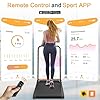 Walking Treadmill Pad with Incline and Handle Bar, Silent and Fitness Equipment, Treadmill with 4-in-1 Modes, Easy Assembly, Portable Home Gym Equipment (Yellow)