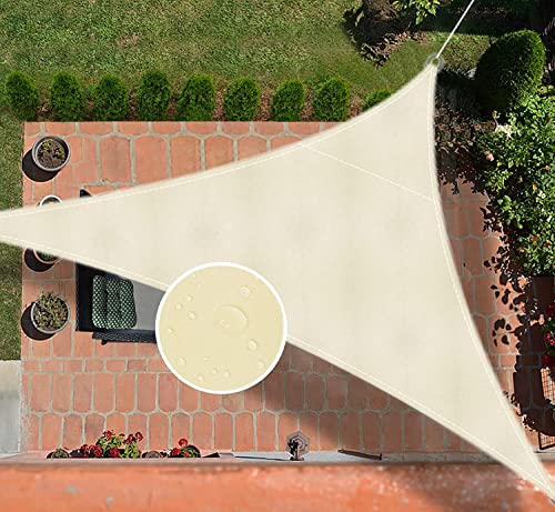 Toldo triangular con protección UV 98% y lona impermeable para verano 2