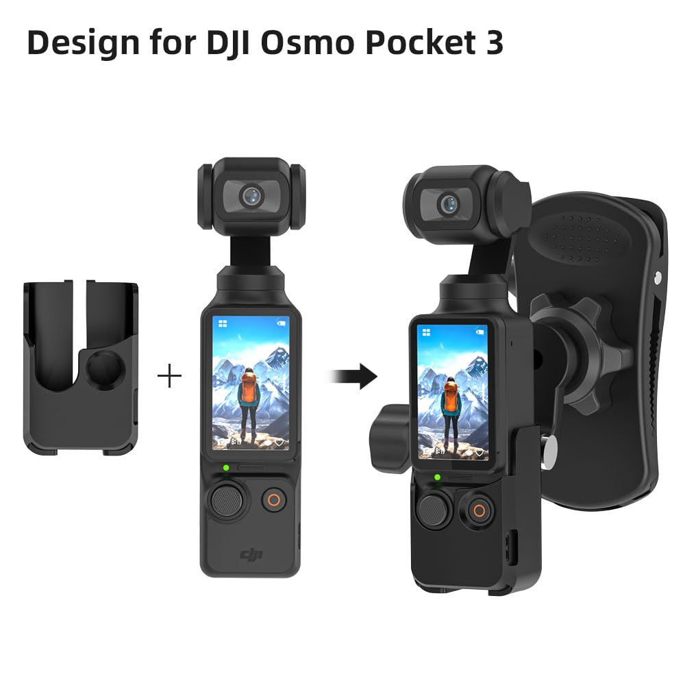 Amazon | SUREWO 360°回転バックパックストラップマウント、DJI Osmo 