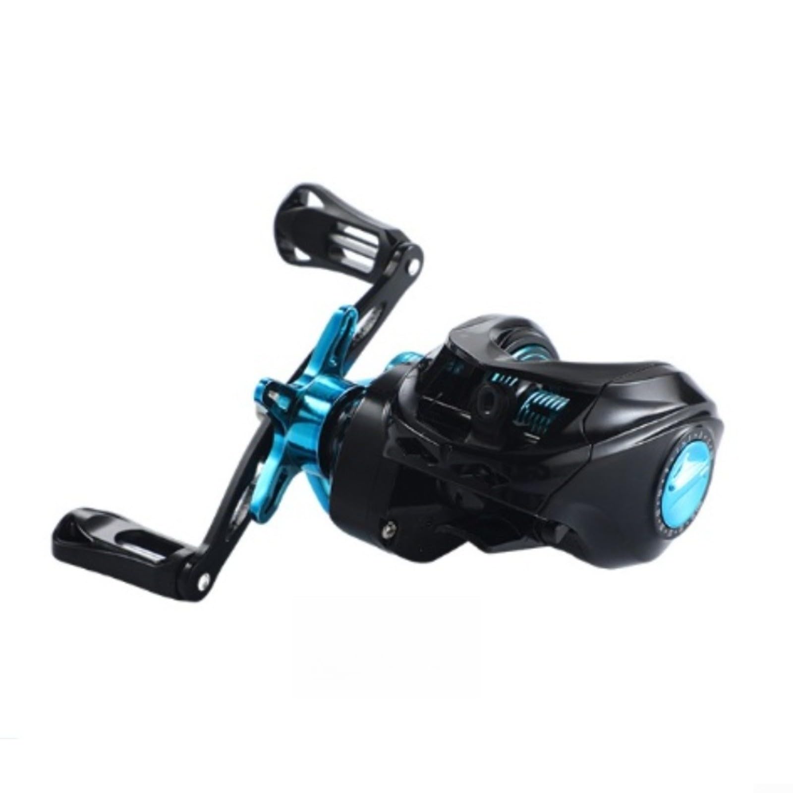EXTRWORY Baitcast-Rolle mit Drag-Klick-Alarm und Anti-Rückschlag-Design für Mini