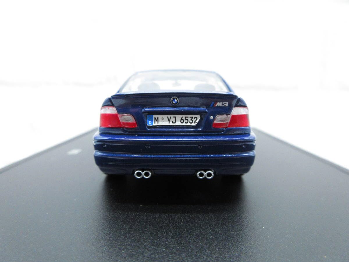 Amazon | ミニカー 1/43 BMW M3 E46 ブルー ディーラー正規品 モデル 