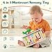 Ancaixin 6-in-1 Montessori Tissue Box Toy for 6+ Months Baby, Wooden Activity Cube, Puzzles 12-18 Months, Perfect 1 Year Old Girl Boy Gifts, Sensory Toys for Toddlers 1-3, Baby 1st Birthday Gift