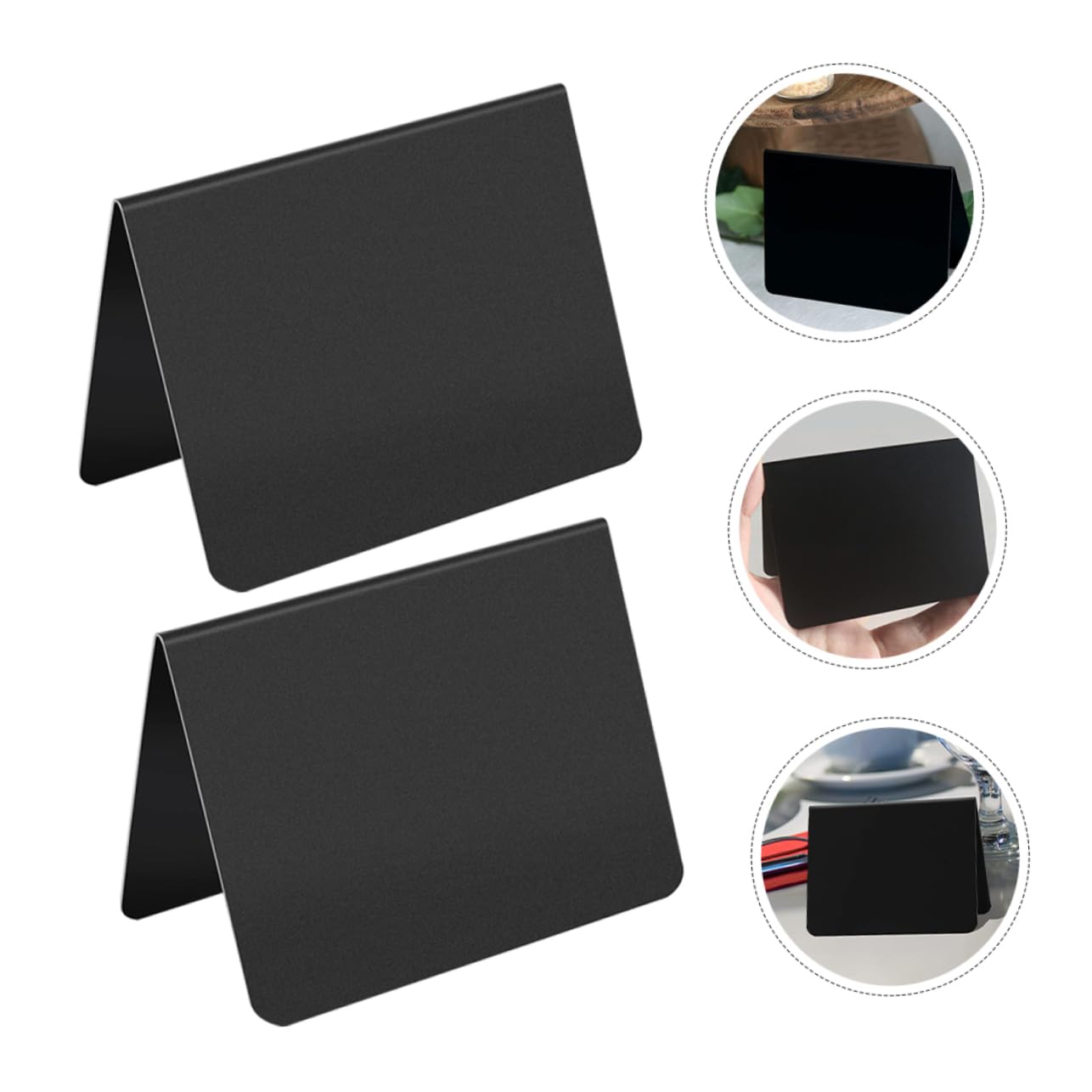 Uonlytech Price De Pizarra Señales Mensaje Mini Tableros De Tiza Para Comida Para Pequeño Cartel De Pizarra Mini Pizarras De Mesa De Polivinilo Negro 15 Piezas X 4