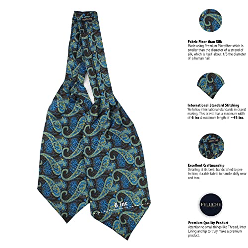 Image of Peluche Stunning Alley Black Cravat for Men