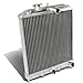 DNA Motoring RA-HC92-42-2 Compatible with Honda D15/16/B18 1.5L/1.6L/1.8L I4 MT 2-Row Dual/Double Core T-6061 Aluminum Radiator