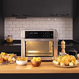 Cecotec Four Friteuse à air chaud Bake&Fry Touch. 14-25-30 litres, convection, écran tactile (30 L, acier)