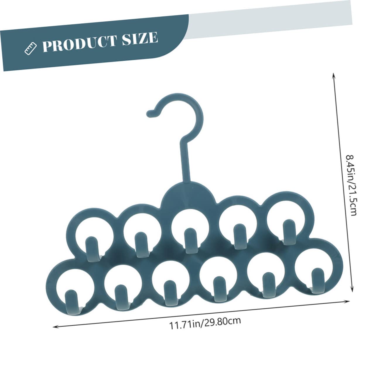 SOLUSTRE Multi Purpose Hanging Hook Rack Holder Closet Organizer for Ties Belts and Accessories Space Saving Storage for Bathroom Bedroom and Nursery