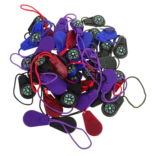 50 brújulas portátiles de plástico con lanyard miniatura 1