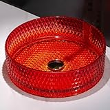 Fácil de limpiar: Lavabo Vidrio tiene una superficie lisa que reduce los depósitos de manchas de agua y facilita la limpieza diaria.
