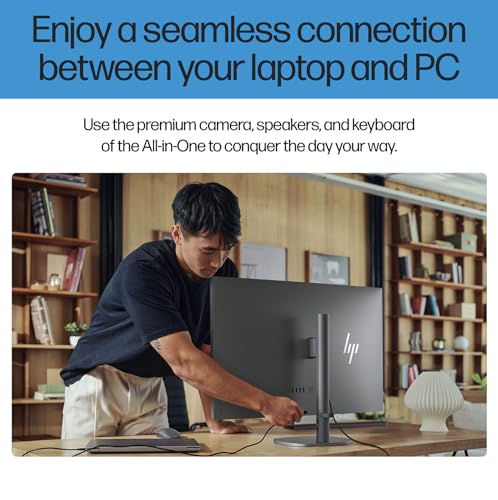 Image of HP OmniStudio X All-in-One Desktop PC 31.5 inch 4K UHD Display | Intel Ultra 7-256V, 16GB LPDDR5X, 8TB PCIe SSD, 5MP IR Webcam, WiFi 6E+BT 5.4, Dual 5W Speakers, Win11 Pro, Wireless KB /Mouse