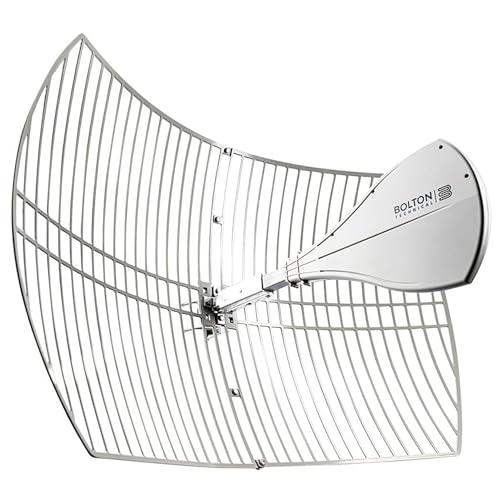 Image of Bolton Technical Long Ranger Antenna (BT974822) | Parabolic - Over 20 Miles Range | All Cell Bands: 5G, 4G, LTE | WiFi 2.4 /5 GHz WiFi 6 | High Gain Cellular /WiFi Antenna up to +28 dB | All Carriers