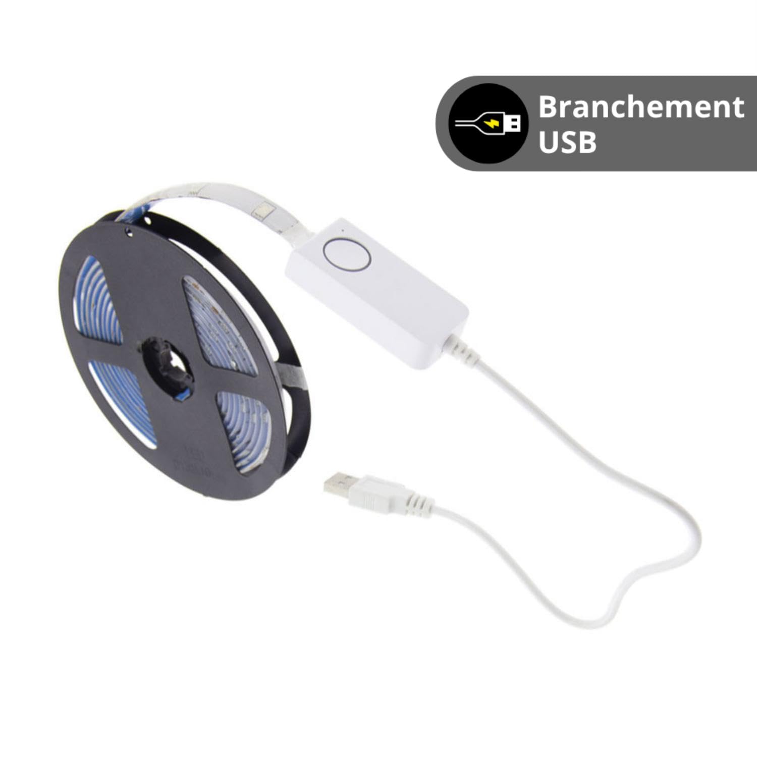 KOZII, Ruban LED Connecté 5m, Blancs et Couleurs, Compatible avec Alexa et Google Home, Luminaire d'Ambiance Intérieur, Télécommande Incluse, Idéal pour Décoration et Éclairage d'Atmosphère
