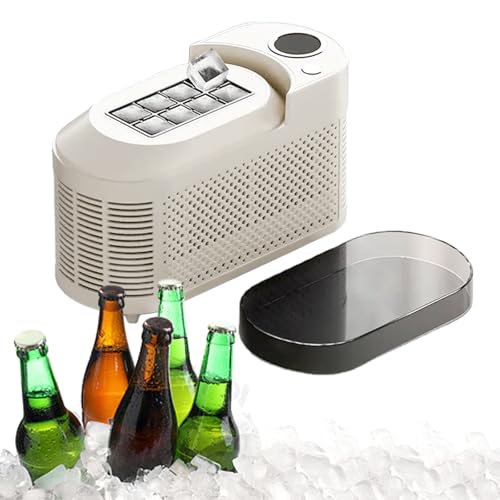Máquina portátil para fabricar hielo con doble alimentación miniatura 1