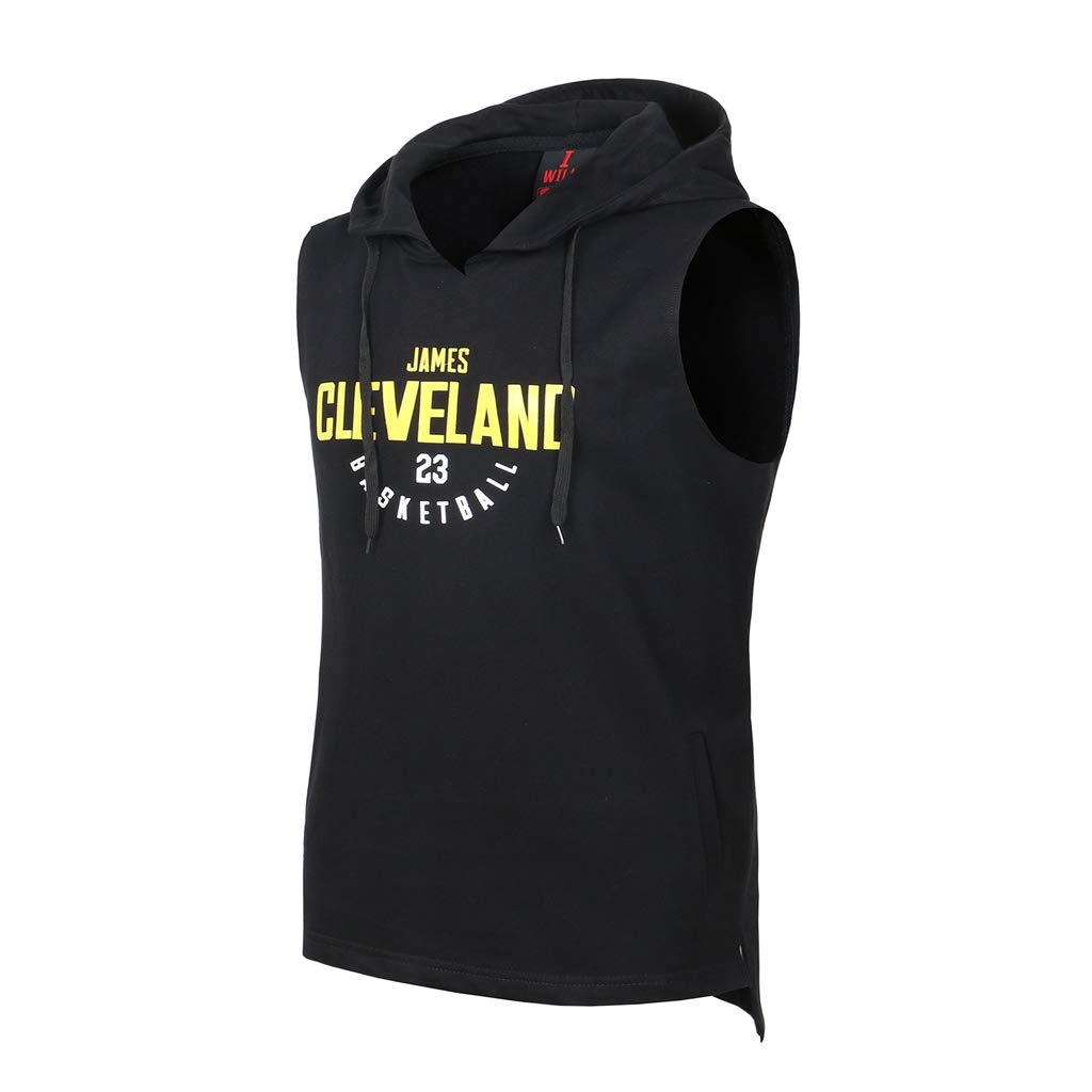 DiseryMen's Jersey -Cleveland Cavaliers #23 Lebron James Basketball Vest Quick-Drying Sleeveless Ball Suit Training Sports Vest (160~190CM),XXL