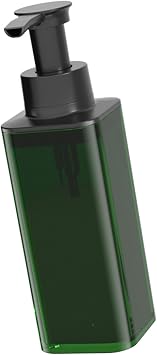 TARSHYRY Refillable Leak Proof Wall Mount Hand with Pump for Bathroom Kitchen ABS Plastic 380ml Clear Dark Green