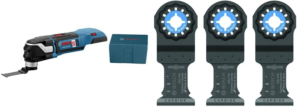 BOSCH GOP18V-28N 18V EC Brushless Oscillating Multi-Tool - Versatile, Compact Design with Enhanced Power With StarlockPlus For Quick-Change Technology Bare Tool