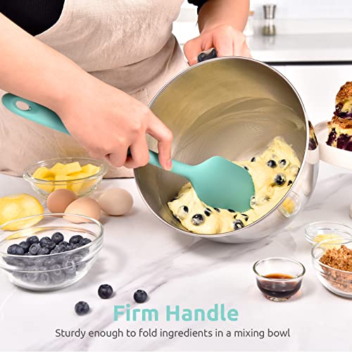 Image of U-Taste 14in Extra Large Silicone Spatula, 600F Heat Resistant, Aqua Sky