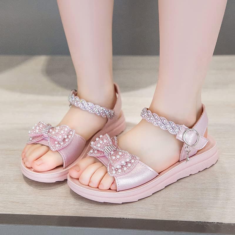 Elastic Rubber Sole Children's Shoes Bow Temperament Fashion Girls' Sandals4