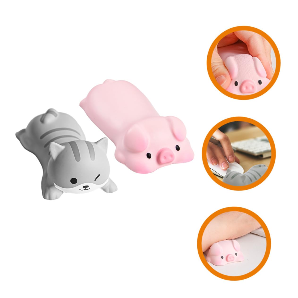 TEHAUX 10stücke Ergonomische Handgelenkauflagen Für Und Mauspad Und Rosa Mit Massagepunkten Druckentlastung Für Büro Und Gaming Leicht Zu Reinigen Und Tragbar