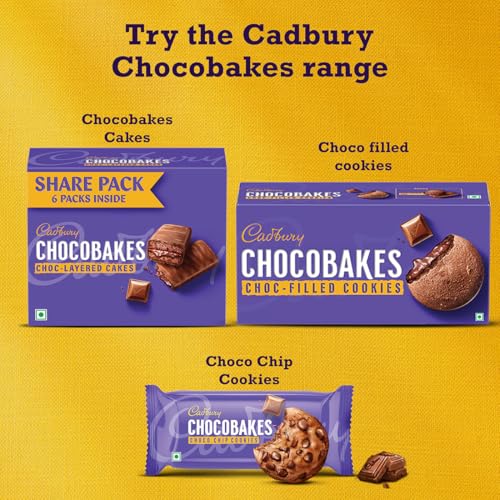 Image of Cadbury Chocobakes Chocochip Chocolate Cookies, 83 Gm (Pack Of 2)