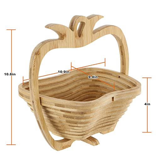 Zjx0769 Pineapple Fruit Foldable Basket In Healthy & Reusable Wooden Tray Gourmet Fruit Box Best Gift For Holiday Kitchen Party #TOP4