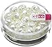 Produktbild efco Glas Wachsperlen, 8 x 6 mm 30 PCS. Weiß