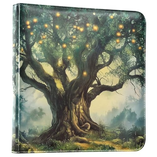 Álbum de fotos adhesivo DIY Scrapbook Fairy Tales con árbol luminoso, encuadernación 3 anillas, 40 páginas, 8x10 para recuerdos miniatura 1