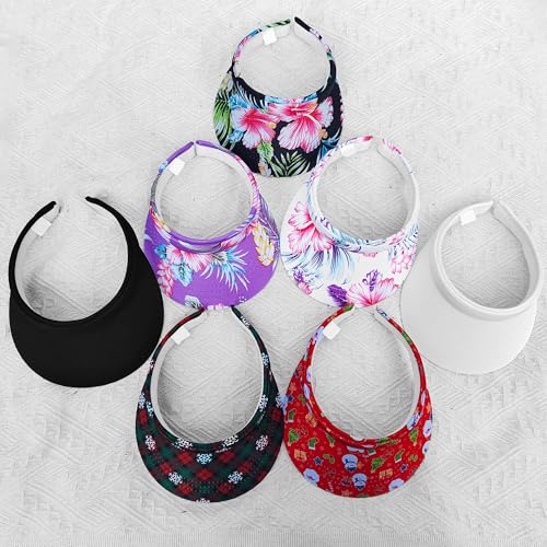 Image of 3 Pack Sports Sun Visor Hat Women Men Adjustable Clip On Visors Outdoor Golf Beach Cap