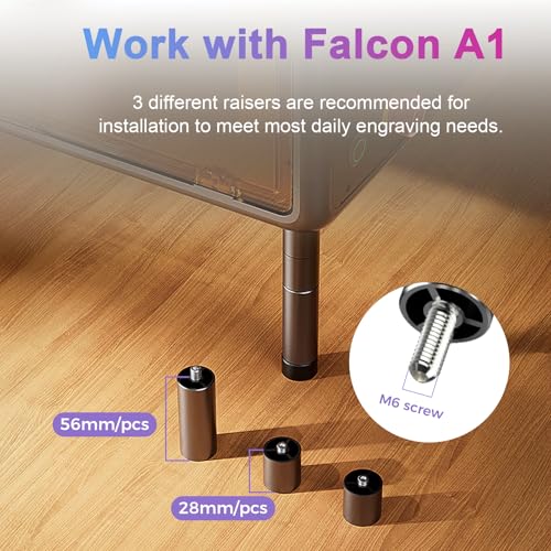 Kit rotatif laser Creality avec élévation M6 pour objets cylindriques - 8