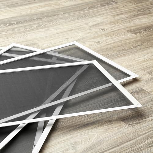 Image of Prime-Line P 7542 Screen Door Repair Kit with Rolling Tool - Replace Screen on Windows or Patio Doors, 48 inch x 84 inch Charcoal Fiberglass Screen Cloth (1 Kit)