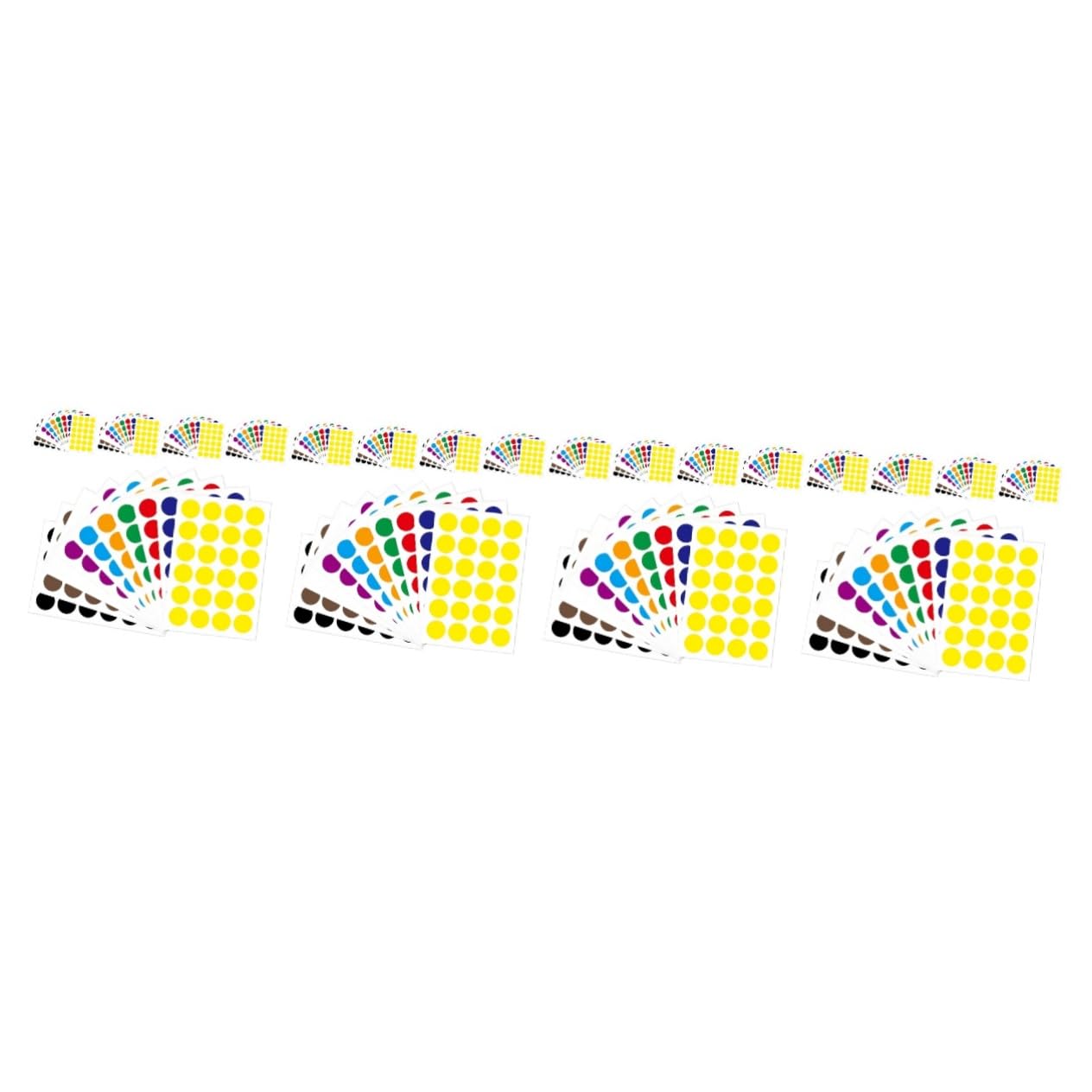Didiseaon Etiquetas Adhesivas De Puntos De Color Autoadhesivas Para Clasificación Y Decoración Color Para Escuela Y Oficina 50 Hojas*4