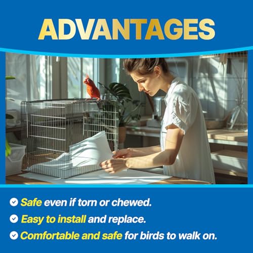 Image of T TORTO9 Bird Cage Liner - 120 Paper Sheets, 9 inch x 12 inch, 0.87 lb - Ideal for Pet Habitats, Bulk Pack for Long-Lasting Use, Newsprint Texture, Convenient Parcel Packaging