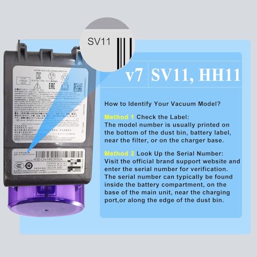 Image of Premium 21.6V 9000mAh V7 Battery Replacement for Dy /Son V7 Battery Replacement SV11 Motorhead Animal Trigger Car+Boat Fluffy Allergy Cordless Vacuum Cleaners