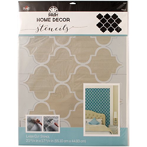 Folkart Home Decor Stencil da Parete-Trellis