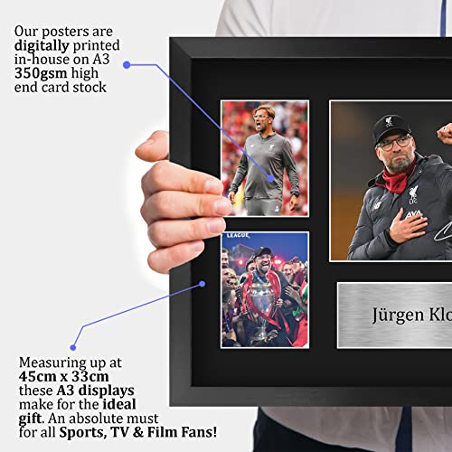 HWC Trading FR A3 Jurgen Klopp Liverpool Manager Printed Memorabilia Signed Autograph Photograph Presentation Display for Football Fans and Supporters - A3 Framed HWC Trading FR A3 Jurgen Klopp Liverpool Manager Printed Memorabilia Signed Autograph Photograph Presentation Display for Football Fans and Supporters - A3 Framed